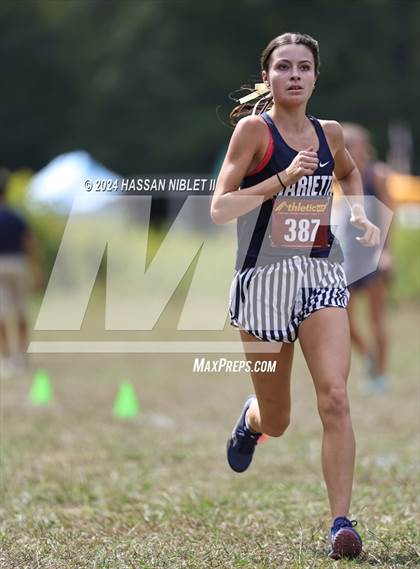 Thumbnail 1 in Girls Cobb County Cross Country Championships 2024 photogallery.