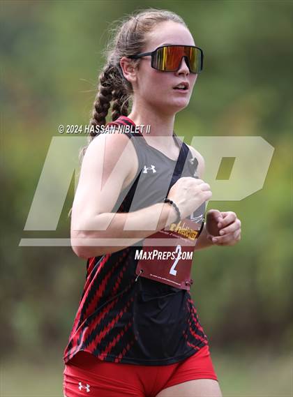 Thumbnail 2 in Girls Cobb County Cross Country Championships 2024 photogallery.