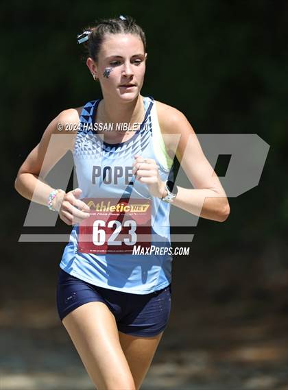 Thumbnail 1 in Girls Cobb County Cross Country Championships 2024 photogallery.