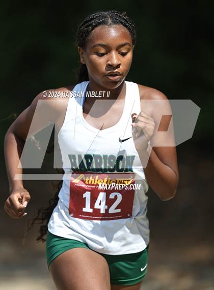 Thumbnail 2 in Girls Cobb County Cross Country Championships 2024 photogallery.