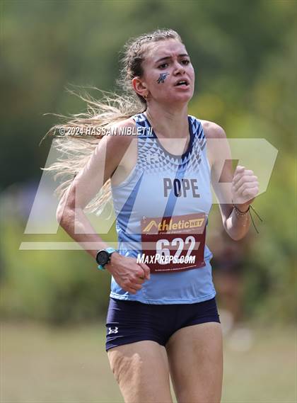 Thumbnail 2 in Girls Cobb County Cross Country Championships 2024 photogallery.