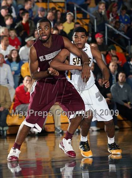 Thumbnail 1 in St. Benedict's Prep vs St. Frances (City of Palms Classic) photogallery.