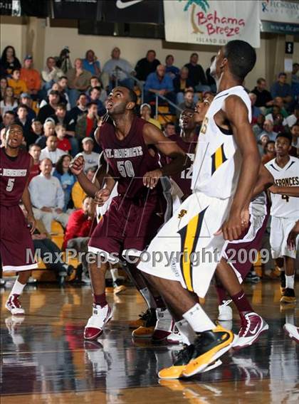 Thumbnail 2 in St. Benedict's Prep vs St. Frances (City of Palms Classic) photogallery.