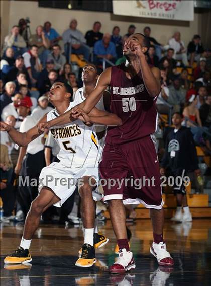 Thumbnail 3 in St. Benedict's Prep vs St. Frances (City of Palms Classic) photogallery.