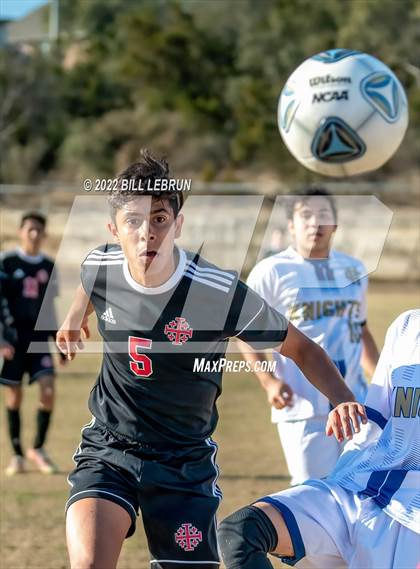 Thumbnail 1 in Holy Cross vs. The Atonement Academy photogallery.