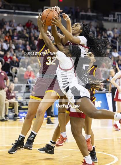 Thumbnail 3 in Cooper vs Holy Cross (2024 9th Region Girls Basketball Tournament) photogallery.