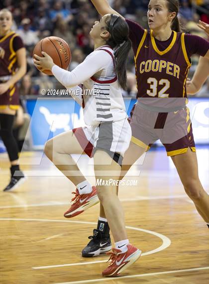 Thumbnail 2 in Cooper vs Holy Cross (2024 9th Region Girls Basketball Tournament) photogallery.