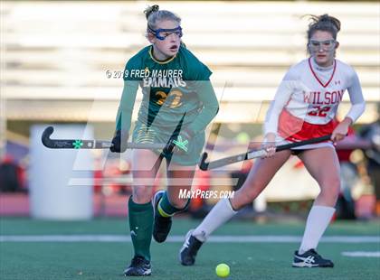 Thumbnail 2 in Emmaus vs Wilson (PIAA Field Hockey Semifinal) photogallery.