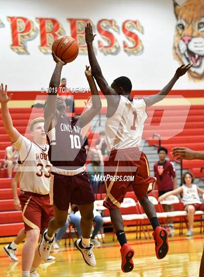 Thumbnail 3 in Cinco Ranch (A-Team) vs Cypress Woods (A Team) photogallery.