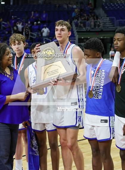 Thumbnail 2 in Hooks vs. Hitchcock (UIL 3A Basketball State Semifinal Medal Ceremony) photogallery.