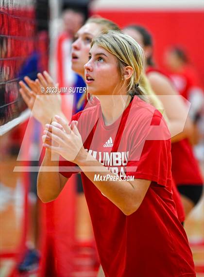 Thumbnail 2 in Columbus vs Giddings (Scrimmage) photogallery.