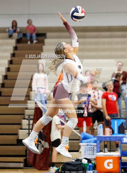 Thumbnail 1 in Saint Jo vs Jonesboro (UIL Volleyball 1A Region 2 Regional) photogallery.