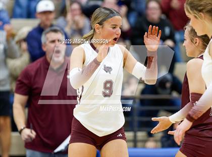 Thumbnail 2 in Saint Jo vs Jonesboro (UIL Volleyball 1A Region 2 Regional) photogallery.