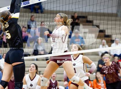 Thumbnail 3 in Saint Jo vs Jonesboro (UIL Volleyball 1A Region 2 Regional) photogallery.