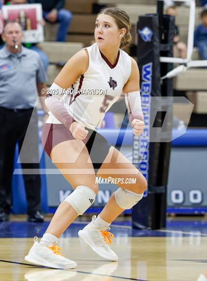 Thumbnail 2 in Saint Jo vs Jonesboro (UIL Volleyball 1A Region 2 Regional) photogallery.