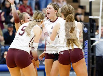 Thumbnail 1 in Saint Jo vs Jonesboro (UIL Volleyball 1A Region 2 Regional) photogallery.