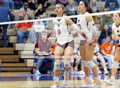 Thumbnail 2 in Saint Jo vs Jonesboro (UIL Volleyball 1A Region 2 Regional) photogallery.
