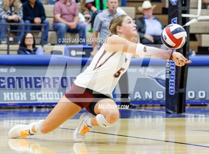 Thumbnail 3 in Saint Jo vs Jonesboro (UIL Volleyball 1A Region 2 Regional) photogallery.
