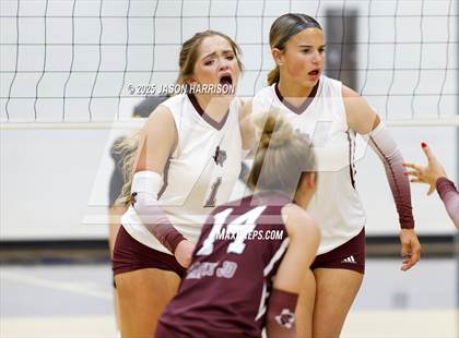 Thumbnail 3 in Saint Jo vs Jonesboro (UIL Volleyball 1A Region 2 Regional) photogallery.