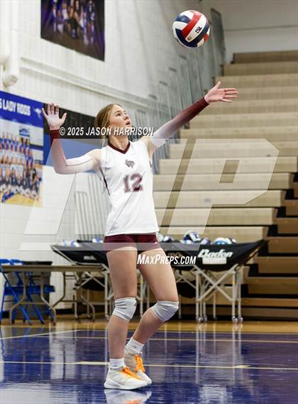 Thumbnail 2 in Saint Jo vs Jonesboro (UIL Volleyball 1A Region 2 Regional) photogallery.