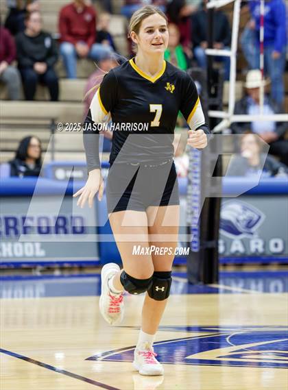 Thumbnail 2 in Saint Jo vs Jonesboro (UIL Volleyball 1A Region 2 Regional) photogallery.