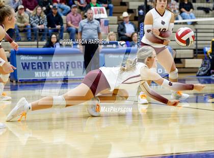 Thumbnail 3 in Saint Jo vs Jonesboro (UIL Volleyball 1A Region 2 Regional) photogallery.