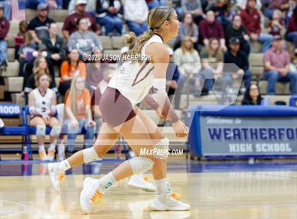 Thumbnail 3 in Saint Jo vs Jonesboro (UIL Volleyball 1A Region 2 Regional) photogallery.