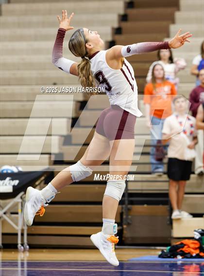Thumbnail 2 in Saint Jo vs Jonesboro (UIL Volleyball 1A Region 2 Regional) photogallery.