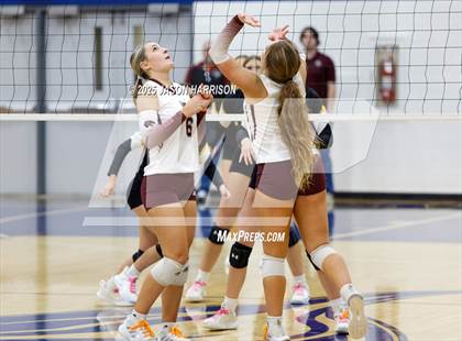 Thumbnail 3 in Saint Jo vs Jonesboro (UIL Volleyball 1A Region 2 Regional) photogallery.