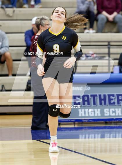 Thumbnail 3 in Saint Jo vs Jonesboro (UIL Volleyball 1A Region 2 Regional) photogallery.
