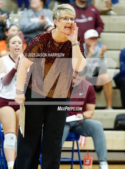 Thumbnail 2 in Saint Jo vs Jonesboro (UIL Volleyball 1A Region 2 Regional) photogallery.