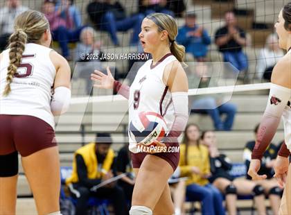Thumbnail 2 in Saint Jo vs Jonesboro (UIL Volleyball 1A Region 2 Regional) photogallery.