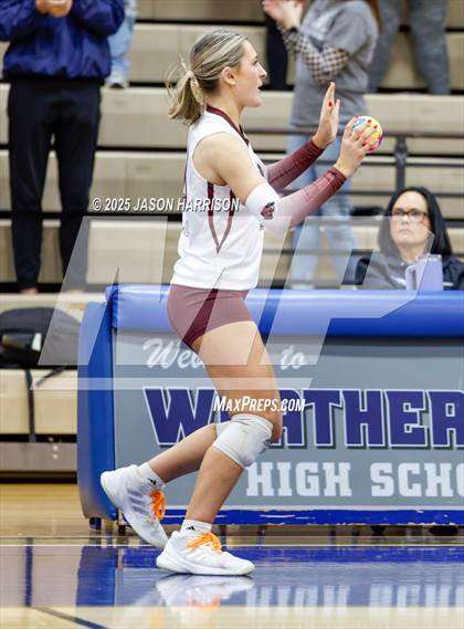 Thumbnail 1 in Saint Jo vs Jonesboro (UIL Volleyball 1A Region 2 Regional) photogallery.