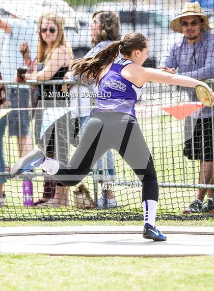 Thumbnail 1 in AIA Track & Field Preliminaries (Girls Discus D1/D2) photogallery.
