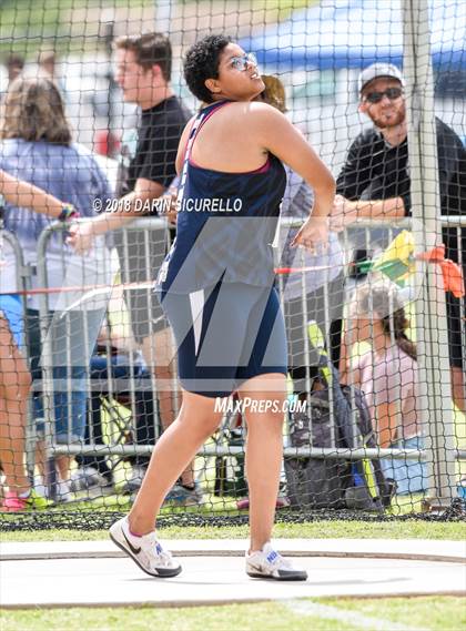 Thumbnail 1 in AIA Track & Field Preliminaries (Girls Discus D1/D2) photogallery.