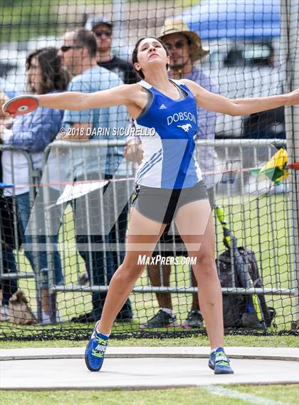 Thumbnail 3 in AIA Track & Field Preliminaries (Girls Discus D1/D2) photogallery.