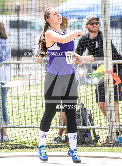 Thumbnail 3 in AIA Track & Field Preliminaries (Girls Discus D1/D2) photogallery.