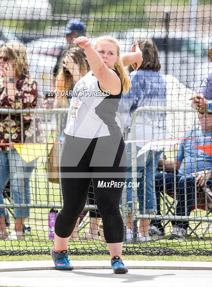 Thumbnail 3 in AIA Track & Field Preliminaries (Girls Discus D1/D2) photogallery.