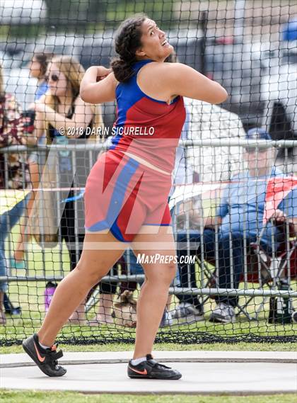 Thumbnail 1 in AIA Track & Field Preliminaries (Girls Discus D1/D2) photogallery.