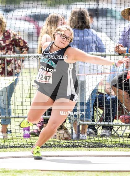 Thumbnail 1 in AIA Track & Field Preliminaries (Girls Discus D1/D2) photogallery.