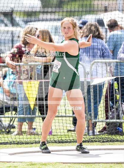 Thumbnail 2 in AIA Track & Field Preliminaries (Girls Discus D1/D2) photogallery.