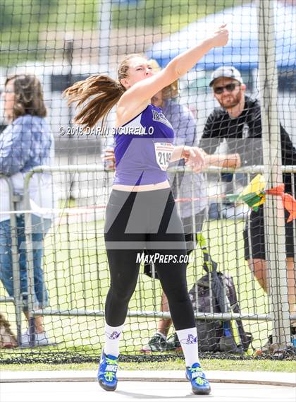 Thumbnail 3 in AIA Track & Field Preliminaries (Girls Discus D1/D2) photogallery.