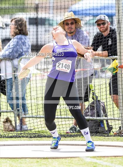 Thumbnail 2 in AIA Track & Field Preliminaries (Girls Discus D1/D2) photogallery.