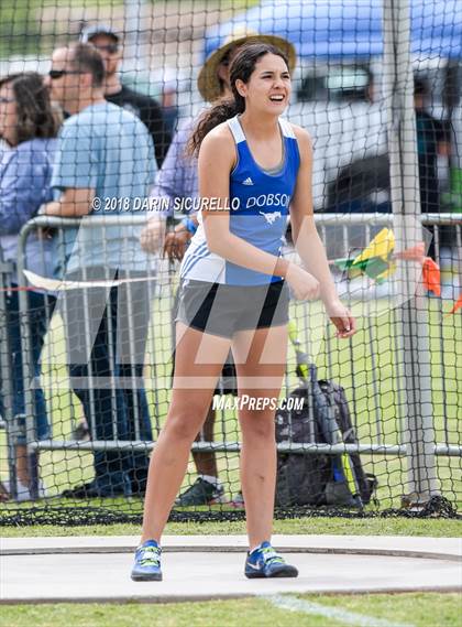 Thumbnail 1 in AIA Track & Field Preliminaries (Girls Discus D1/D2) photogallery.