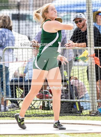 Thumbnail 2 in AIA Track & Field Preliminaries (Girls Discus D1/D2) photogallery.