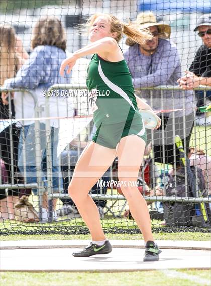 Thumbnail 3 in AIA Track & Field Preliminaries (Girls Discus D1/D2) photogallery.