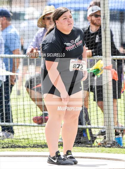 Thumbnail 3 in AIA Track & Field Preliminaries (Girls Discus D1/D2) photogallery.
