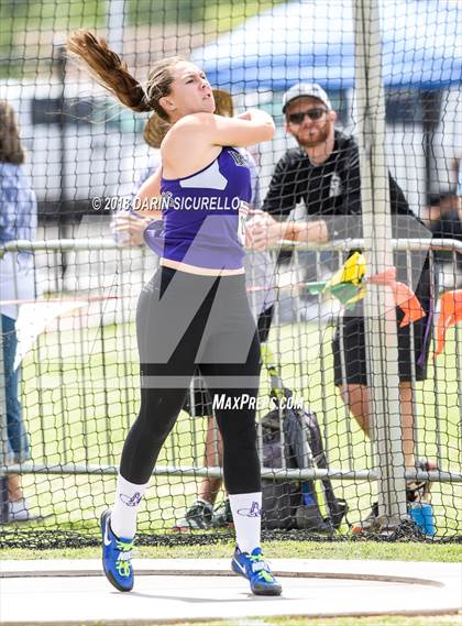 Thumbnail 1 in AIA Track & Field Preliminaries (Girls Discus D1/D2) photogallery.