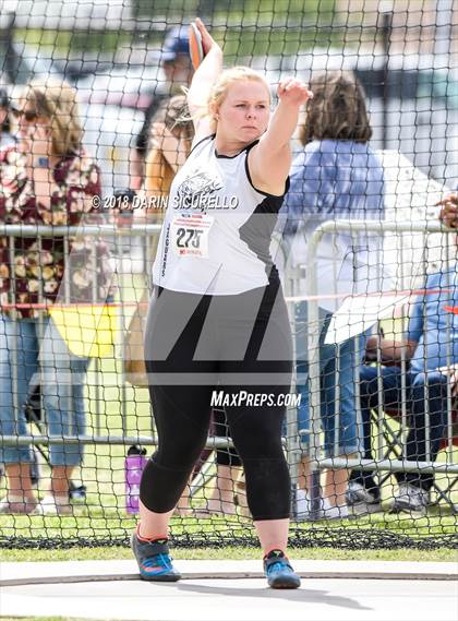 Thumbnail 2 in AIA Track & Field Preliminaries (Girls Discus D1/D2) photogallery.