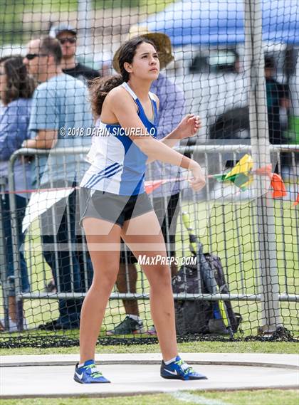 Thumbnail 3 in AIA Track & Field Preliminaries (Girls Discus D1/D2) photogallery.